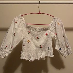 Zara Floral blouse S🌸